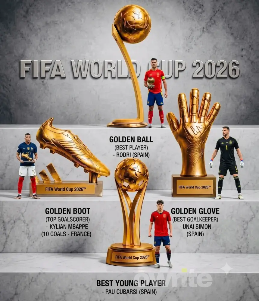 Daftar peraih penghargaan Piala Dunia 2026.